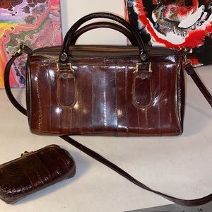Eel skin purse vintage